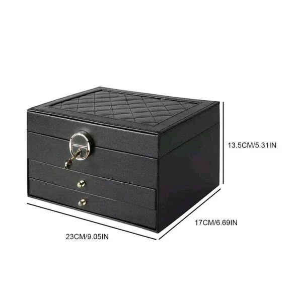 3 Layer White Jewelry Box, Jewelry Holder Organizer  , Large - Picture 8 of 14